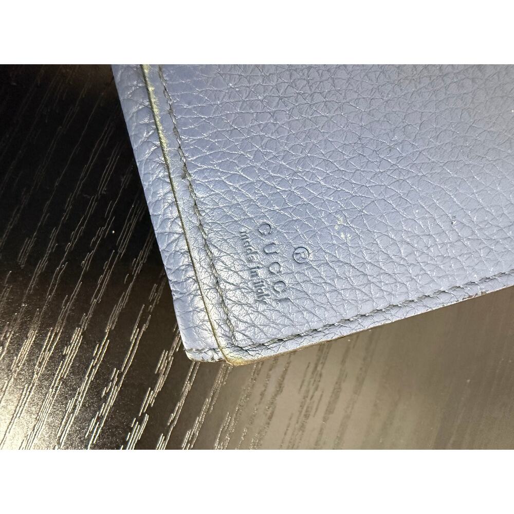 Gucci Soho Long Continental Wallet — Slate Blue Pebbled Leather - Picture 3 of 3